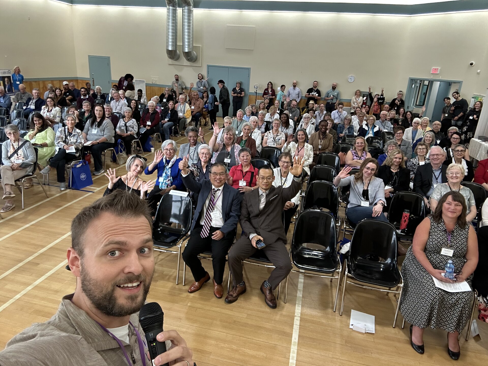 Silver Longevity community gathered at an event